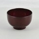漆器彩クリーンコート汁椀 赤溜 K-6121