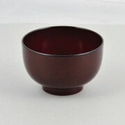漆器彩クリーンコート汁椀 赤溜 K-6121
