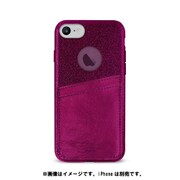 IPC747CSHINEPBDX [PURO ShinePocketシリーズ カードポケット付PC/TPUケース iPhone 6/6s/7/8対応 Bordeaux]