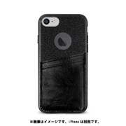 IPC747CSHINEPBLK [PURO ShinePocketシリーズ カードポケット付PC/TPUケース iPhone 6/6s/7/8対応 Black]