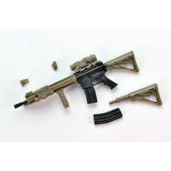 LittleArmory LA037 M4A1SOPMOD BLOCK2タイプ [リトルアーモリー 1/12スケール 全長約65mm 無彩色ランナーキット]