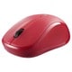 ワイヤレスマウス Bluetooth3.0接続 IR LED 3ボタンタイプ 電池式 レッド BSMRB058RD