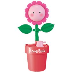 楽天市場】【送料無料】 Flower Bank ひまわり ピンク 貯金箱