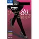 ぴったりなめらかタイツ 2足組 LL ブラック 80デニール