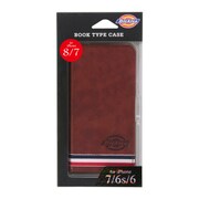 B8-DK01BR [Dickies ブックケース iPhone 8/iPhone 7 BR]