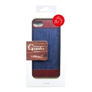 J8-09BL [iPhone 8/7専用 ジャケットケース（ウエスタン） ブルー]