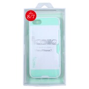 J8-10GR [iPhone 8/7専用 カードポケット付き衝撃吸収ケース パステルグリーン]