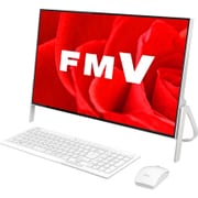 デスクトップパソコン ESPRIMO FHシリーズ/23.8型ワイド/Celeron 3865U/メモリ 4GB/HDD 1TB/DVDスーパーマルチ/Windows 10 Home 64ビット/Office Personal Premium プラス Office 365 サービス/ホワイト FMVF52B3W