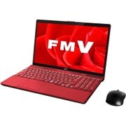 ノートパソコン LIFEBOOK AHシリーズ/15.6型ワイド/Corei7-8550U/メモリ 8GB/HDD 1TB/Blu-rayドライブ/Windows 10 Home 64ビット/Office Home and Business プラス 365 サービス/ガーネットレッド FMVA53B3R