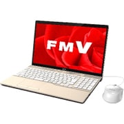 ノートパソコン LIFEBOOK AHシリーズ/15.6型ワイド/Corei3-7130U/メモリ 4GB/HDD 1TB/Blu-rayドライブ/Windows 10 Home 64ビット/Office Home and Business プラス 365 サービス/シャンパンゴールド FMVA45B3G