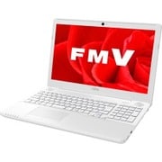 ノートパソコン LIFEBOOK AHシリーズ/15.6型ワイド/Corei7-7700HQ/メモリ 8GB/SSD 256GB/DVDスーパーマルチ/Windows 10 Home 64ビット/Office Home and Business プラス 365 サービス/プレミアムホワイト FMVA47A3WC