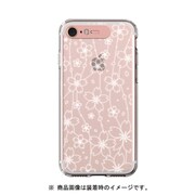 LU11285i8 [ソフトライティングクリアケース iPhone 8/7 Flower/Rose Gold]