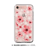 LU11292i8 [ソフトライティングクリアケース iPhone 8/7 Flower Geranium/Rose Gold]