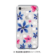 LU11293i8 [ソフトライティングクリアケース iPhone 8/7 Flower Gardenia/Black]