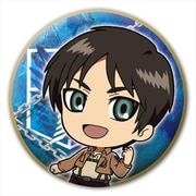 進撃の巨人 缶バッジ エレン [キャラクターグッズ]