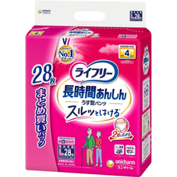 ライフリー 長時間あんしん うす型パンツ L 28枚 [大人用おむつ パンツタイプ]