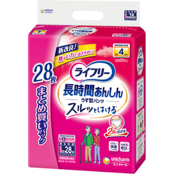ライフリー 長時間あんしん うす型パンツ L 28枚 [大人用おむつ パンツタイプ]