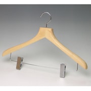 H-5431 木製ハンガー 43cm クリップ