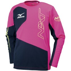 ヨドバシ Com ミズノ Mizuno 32ja Xl Nxt 長袖tシャツ メンズ Xlサイズ ピンクグロー ディープネイビー 通販 全品無料配達