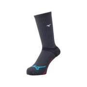 32JX660008 23-25 [ブレスサーモ レギュラー丈ソックス ユニセックス 23～25cm チャコール]