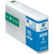 互換リサイクルインクカートリッジ エプソン ICC90L シアン(顔料) ECI-E90L-C