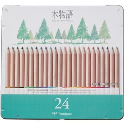 色鉛筆 S 木物語 24色セット 缶入 CB-RS24C