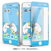 MNC01i7p [GENTLE GUARD iPhone 7 Plus/8 Plus対応 フルカラーデザイン強化ガラス 抗菌コーティング99.9％ ムーミン・ブルー]