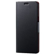 Galaxy Note 8 ソフトレザーカバー 薄型 磁石付 ブラック PM-SCN8PLFUBK