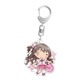 ちまドル デレマス アクリルキーホルダー 島村卯月 ピンクチェックスクール Ver.2 [全高約60mm]