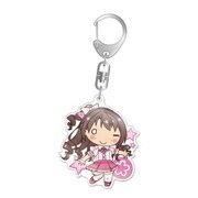 ちまドル デレマス アクリルキーホルダー 島村卯月 ピンクチェックスクール Ver.2 [全高約60mm]