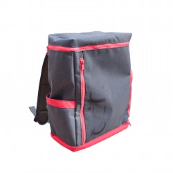 UPQ Bag BP02 mini NR [充電できるバックパックmini  「USBバックル」付き ネイビー・アンド・レッド]