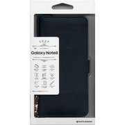 Galaxy note 8 手帳型ケース+ハンドストラップ BK 3652GSN8