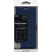 Galaxy note 8 手帳ケース サイドマグネット NV×BR 3659GSN8