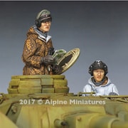 AM35240 [1/35 レジン製フィギュア WWII 独 SS戦車兵セット(防寒服) 2体セット]