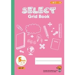 セレクト学習帳 5ミリ方眼 ピンク GE-5P