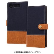RT-RXZ1FBC2/N [Xperia XZ1用 手帳型ケース ファブリック 帆布 ネイビー]