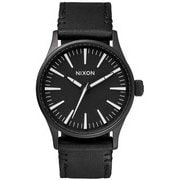 腕時計 THE SENTRY 38 LEATHER(セントリー38 レザー) ブラック/ホワイト NA377005-00