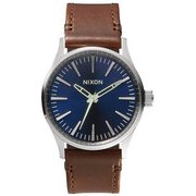 腕時計 THE SENTRY 38 LEATHER(セントリー38 レザー) ブルーブラウン NA3771524