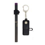 Ploom TECH（プルームテック）用 シリコンリング&USB充電器ケースセット ブラック PTS001