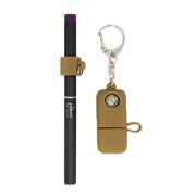 Ploom TECH（プルームテック）用 シリコンリング&USB充電器ケースセット レギュラーブラウン PTS004