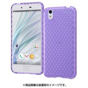 AQUOS sense TPUソフトケース キラキラ/バイオレット RT-AQSEC7/V