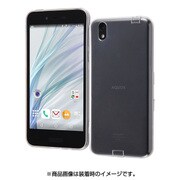 AQUOS sense TPUケース コネクタキャップ付き/クリア RT-AQSETC10/C