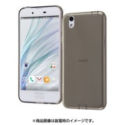 AQUOS sense TPUケース コネクタキャップ付/ブラック RT-AQSETC10/B