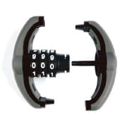自転車用 ワイヤーロック OVAL LOCK オーバルロック グレー N804 GR-P