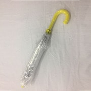 折りたたみ傘 ショートイワイド 折り畳みビニール傘 60cm 手開き式 イエロー
