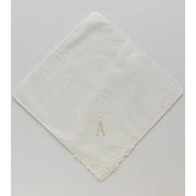 17-30 イニシャルレース ハンカチタオル ハンカチ A