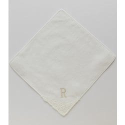 17-30 イニシャルレース ハンカチタオル ハンカチ R