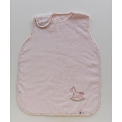 395 アップリケスリーパー ピンク 木馬