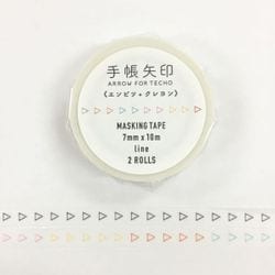 7mm×10m 手帳矢印 2個組エンピツクレヨンline