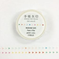 7mm×10m 手帳矢印 2個組クレヨンpaint+mix